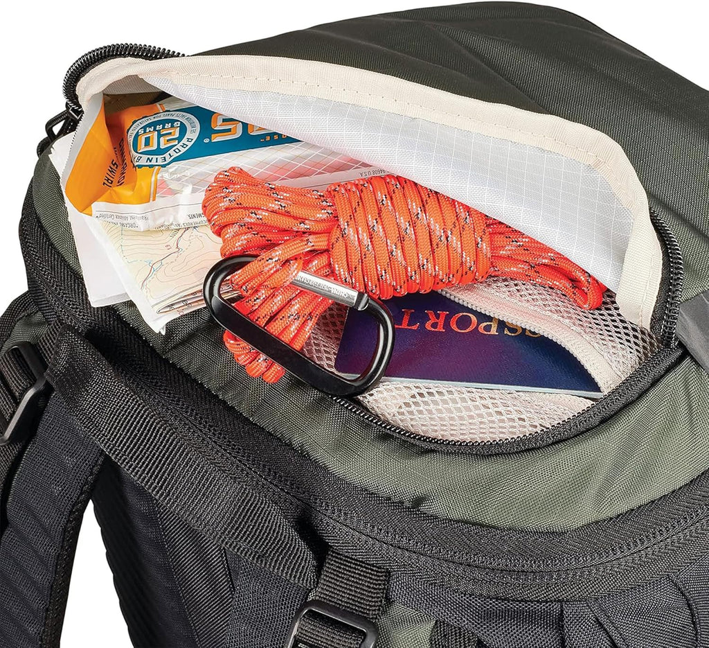 Pathway 2.0 Backpack with Hydration Storage Sleeve, for Hiking, Biking, Camping, Traveling, Forest Green/Black, 30L