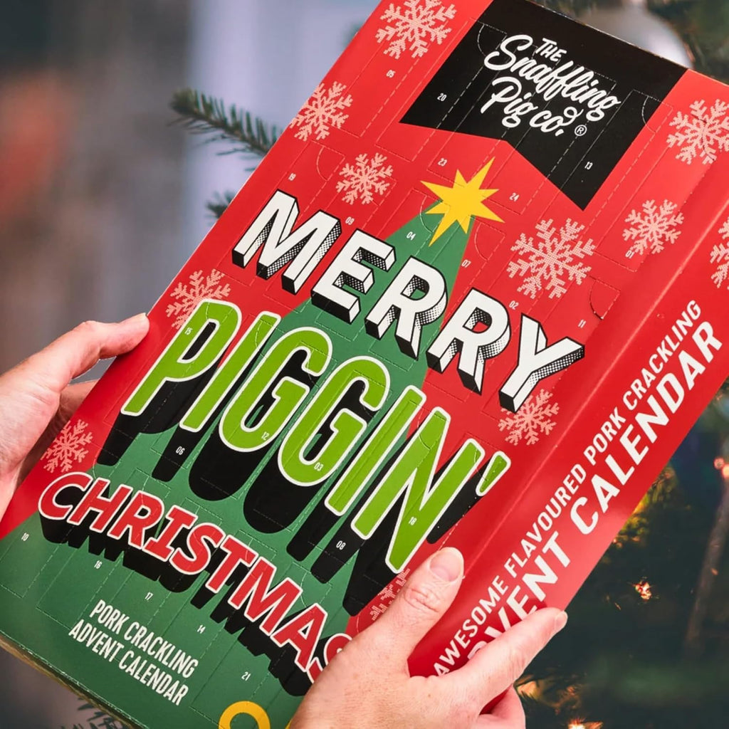 Pork Crackling, Merry Piggin' Christmas Advent Calendar, 240 G (Pack of 1)