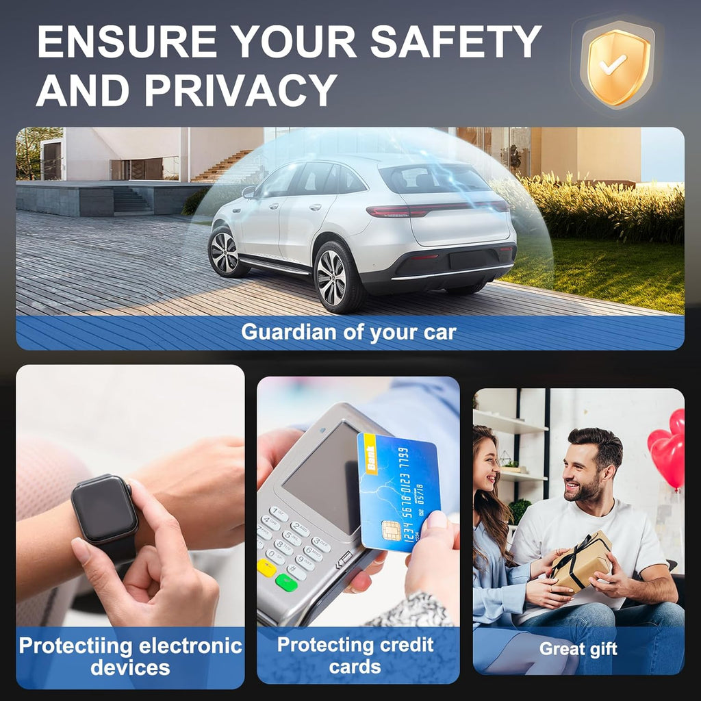 Faraday Box for Car Keys, Keyless Signal Blocking Anti-Theft Key Protector Signal Blocking Box