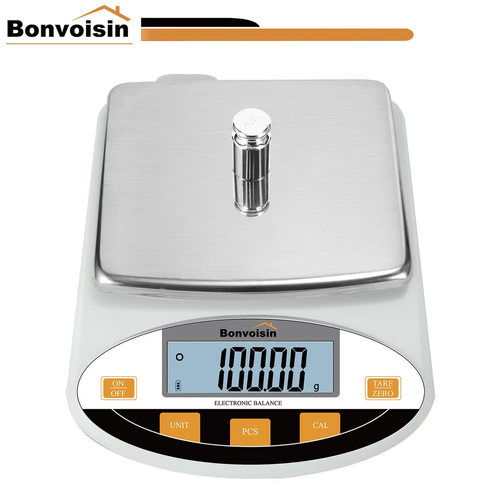 0.01G Lab Scale Digital Precision Analytical Balance High Precision Electronic Balance Jewelry Scale Kitchen Scale Scientific Scale Laboratory Scale Balance 10Mg Readability (5000Gx0.01G)