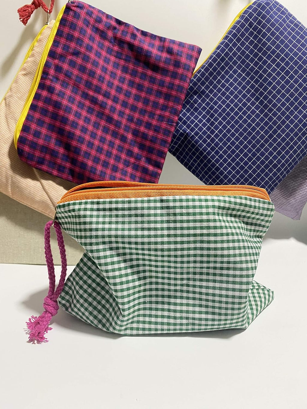 Makeup Bag Portable Pouch Purse Bag Travel Cosmetic Storage Organizer Lightweight for Women (Green)