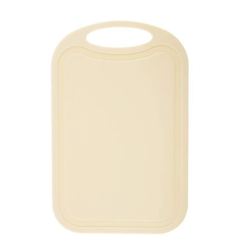 Rectangle Nonslip Plastic Cutting Board Handle with Groove Chopping Board Hangable Frosted Texture Chopping Block Meat Fruit