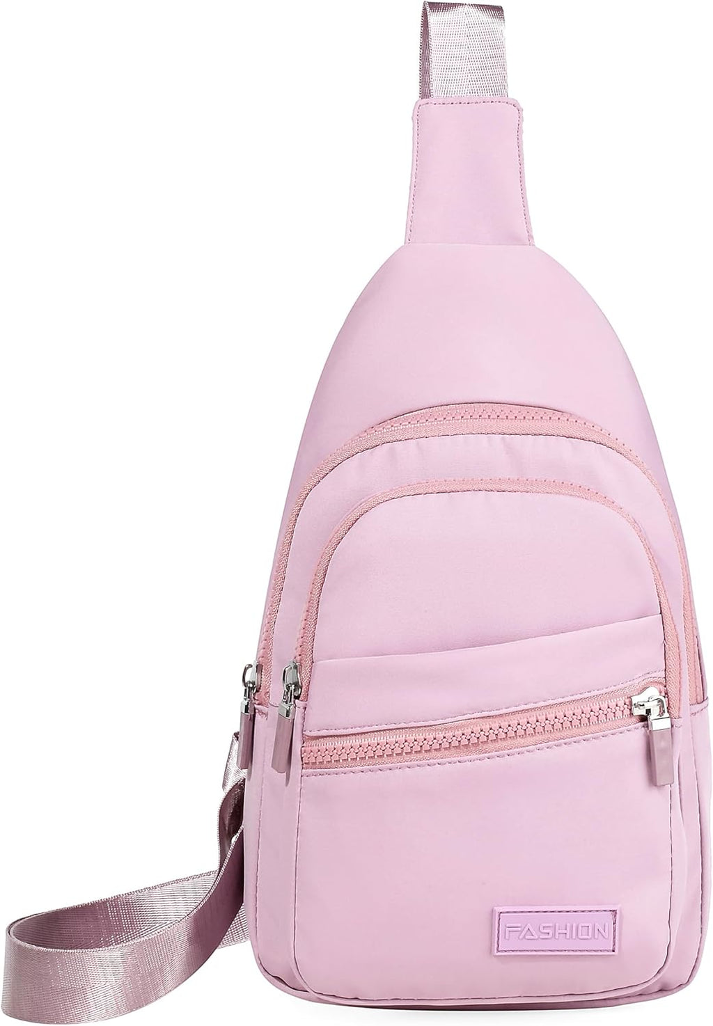 Small Sling Backpack Crossbody Sling Bag for Women, Chest Bag Daypack Fanny Pack Crossbody Bag for Hiking Traveling Outdoors - Lilac