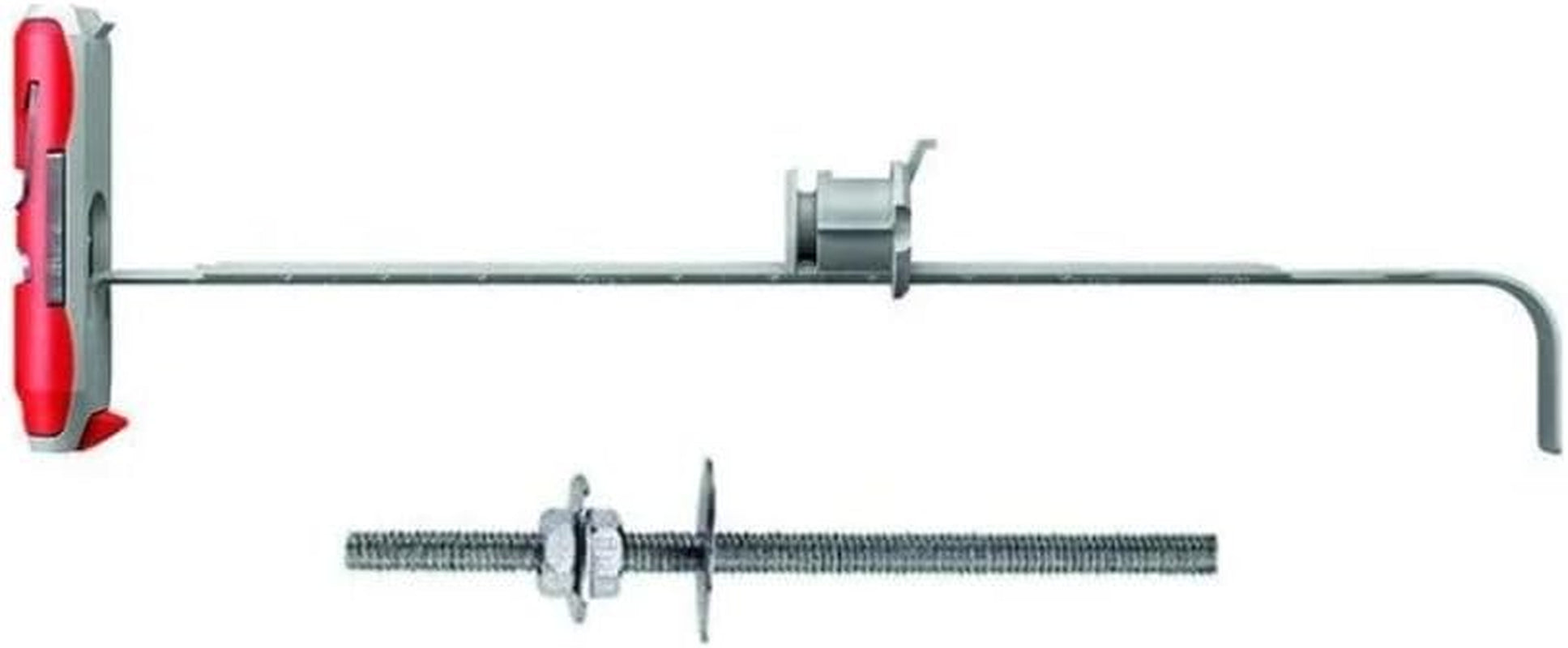 544597 Wall Plugs for Plasterboard Duotec 12 with Bar M6, Grey, 12 Mm Con Vite