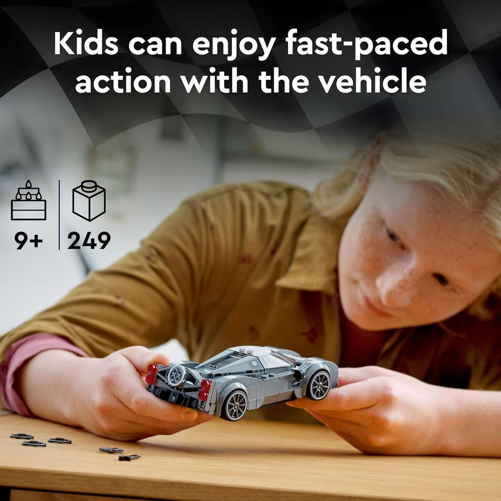 Speed Champions Pagani Utopia 76915 Race Car Toy Model Building Kit, Italian Hypercar, Collectible Racing Vehicle, 2023 Set