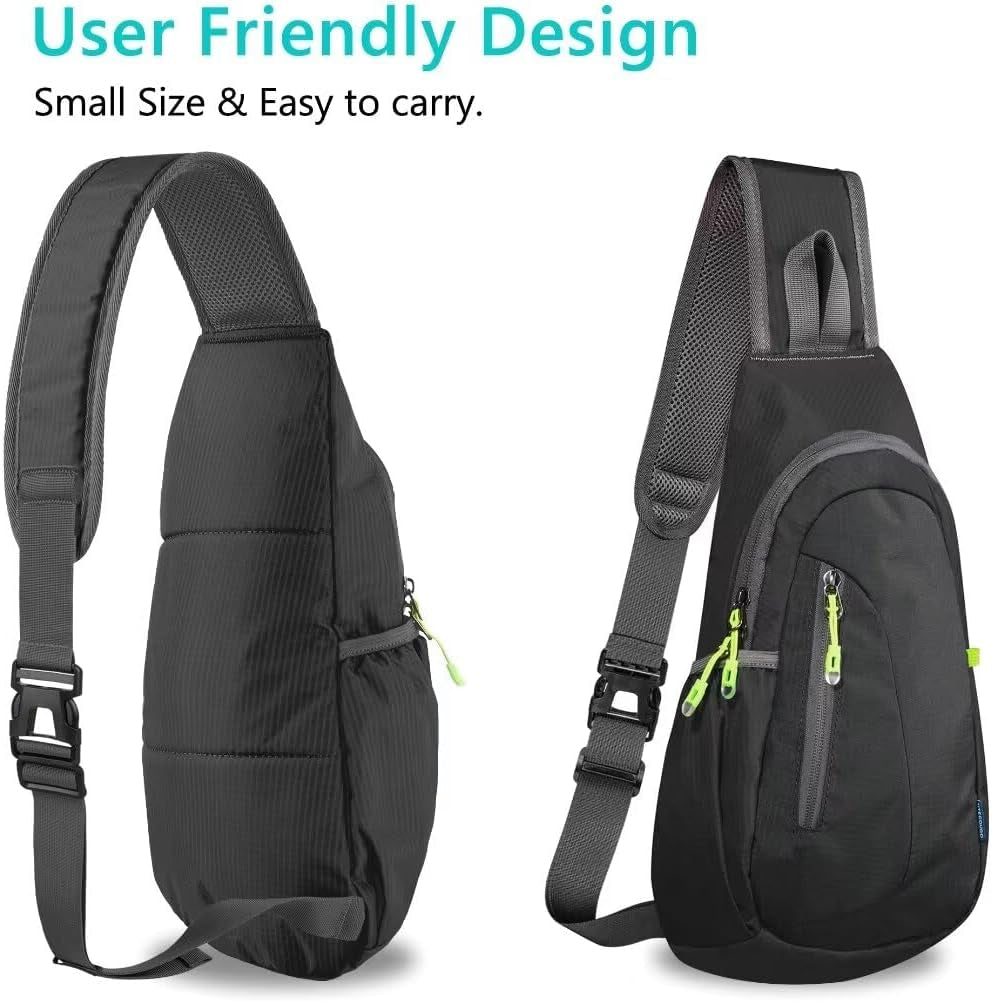 Small Sling Bag, Lightweight Crossbody Backpack for Men Women, Shoulder Bag for Sports and Outdoor