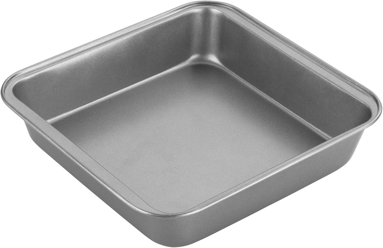 20Cm Non-Stick Square Cake Tin, Carbon Steel Cake Pan with Even Heat Distribution, Ideal for All Cake Styles and Perfect for Traditional Tray Bakes of Lasagne or Shepherds Pie
