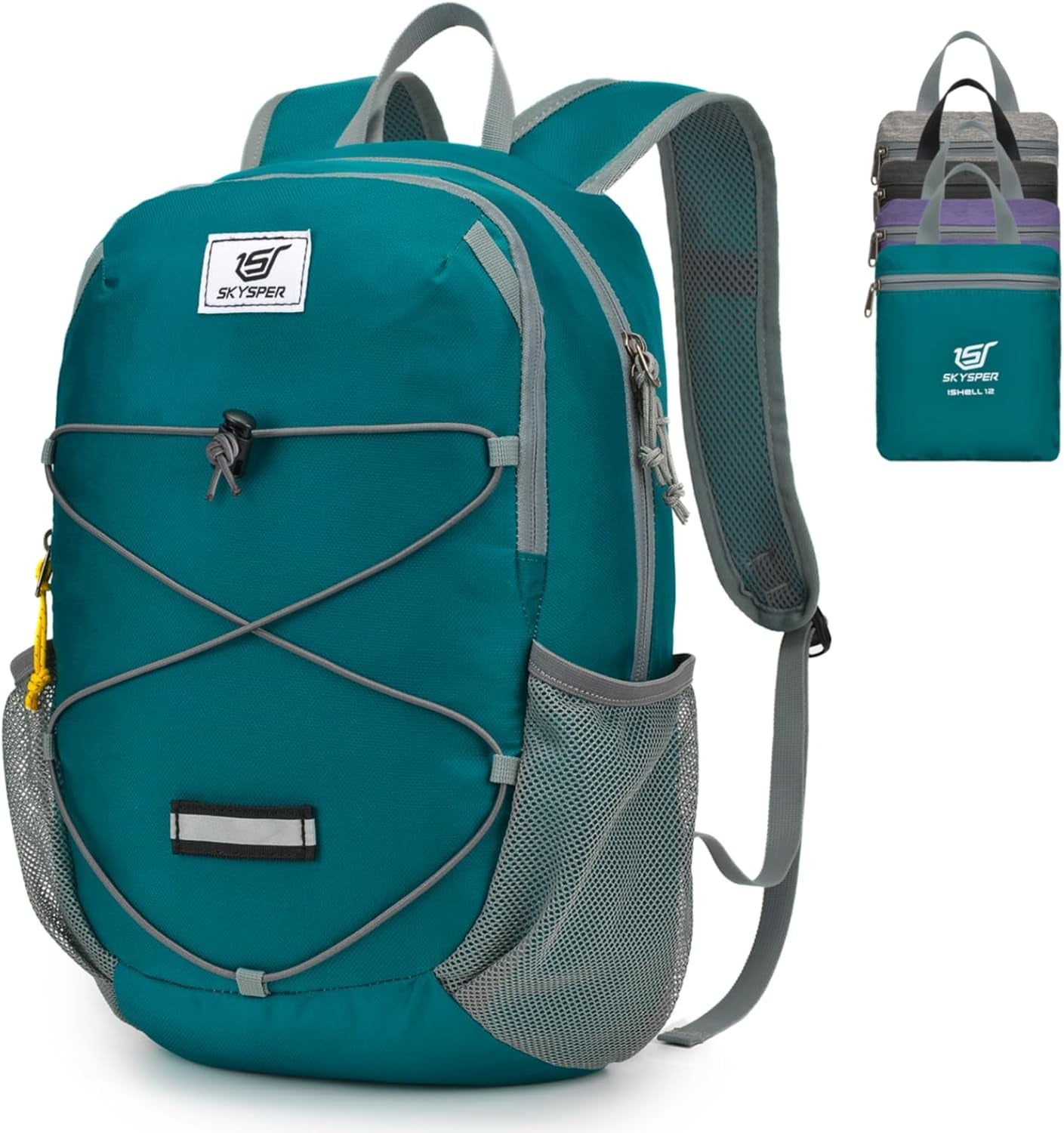 Small Hiking Backpack -12L Lightweight Packable Daypack for Travel Foldable Tear Resistant Backpacks for Women Men