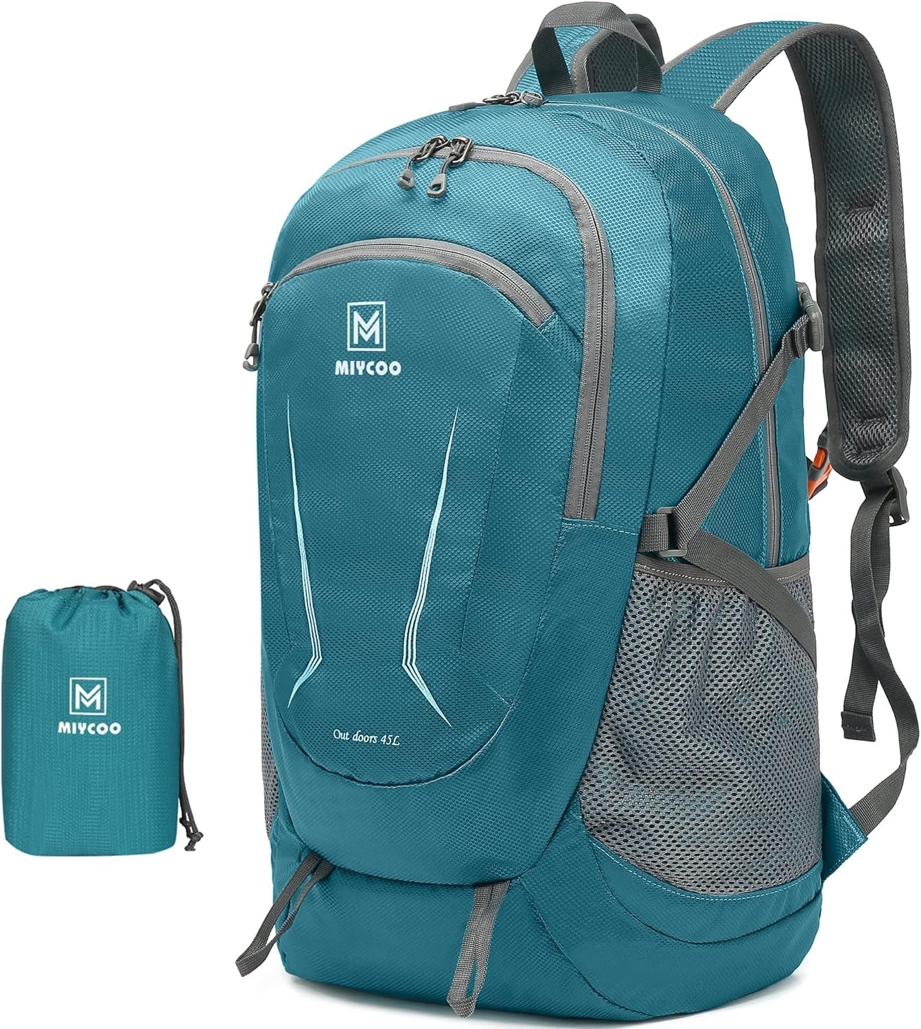 Lightweight Backpack for Men Women - Packable Hiking Travel Backpack - Foldable Outdoor Camping Daypack Blue