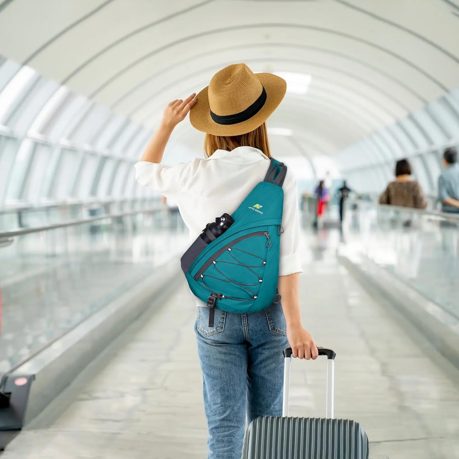 NEVO RHINO Crossbody Sling Backpack 18L Large Sling Bag for Men with Phone Pocket Shoulder Bag for Men, Women Sport Daypack