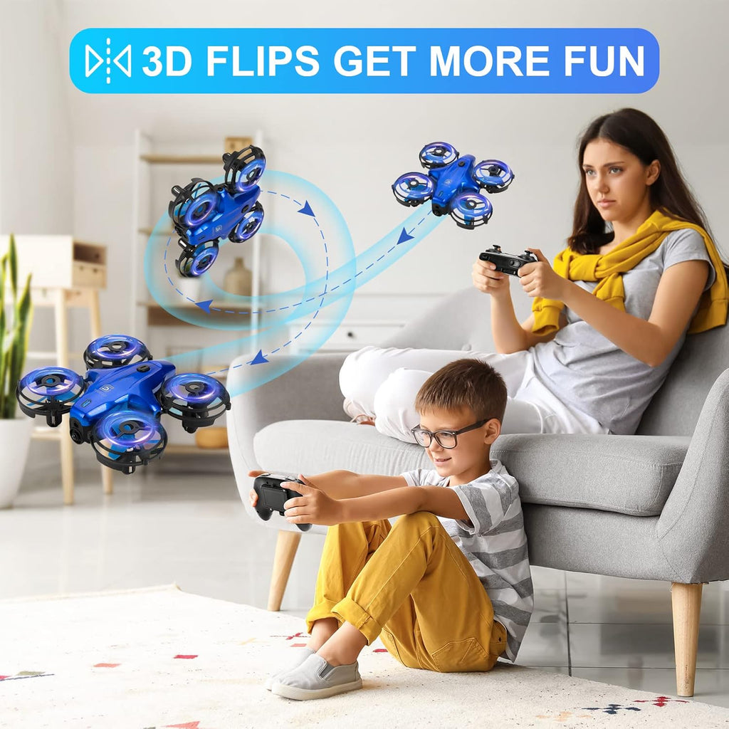 Drones for Kids,  RC Mini Drone for Kids and Beginners, RC Quadcopter Indoor with Headless Mode, Small Helicopter with 3D Flip, Auto Hovering, Great Birthday Christmas Gift for Boys and Girls