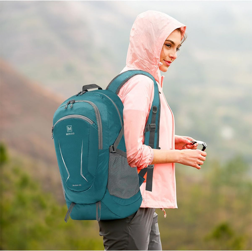 Lightweight Backpack for Men Women - Packable Hiking Travel Backpack - Foldable Outdoor Camping Daypack Blue