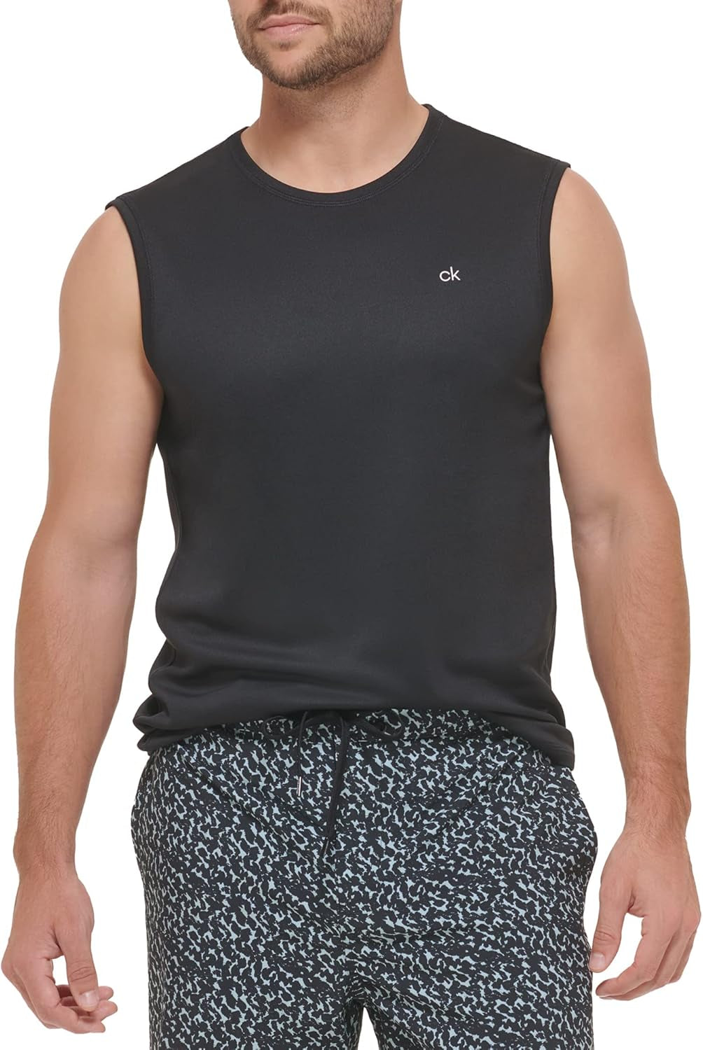 Men'S Standard UPF 40+ Sleeveless Quick Dry Swim Shirt