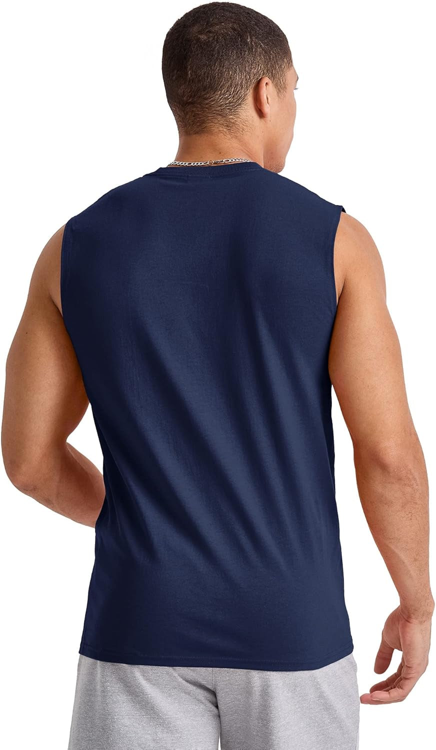 Men'S Essentials Midweight T Pack, Cotton Muscle Tank Shirts, 3-Pack