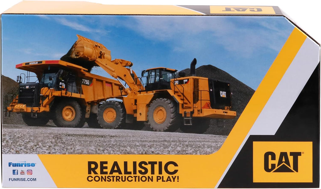 Construction Toys, Tough Machines Toy Excavator, 10" W/Realistic Lights & Sounds, Rumbling Action, Movable Parts & Sturdy Plastic Construction