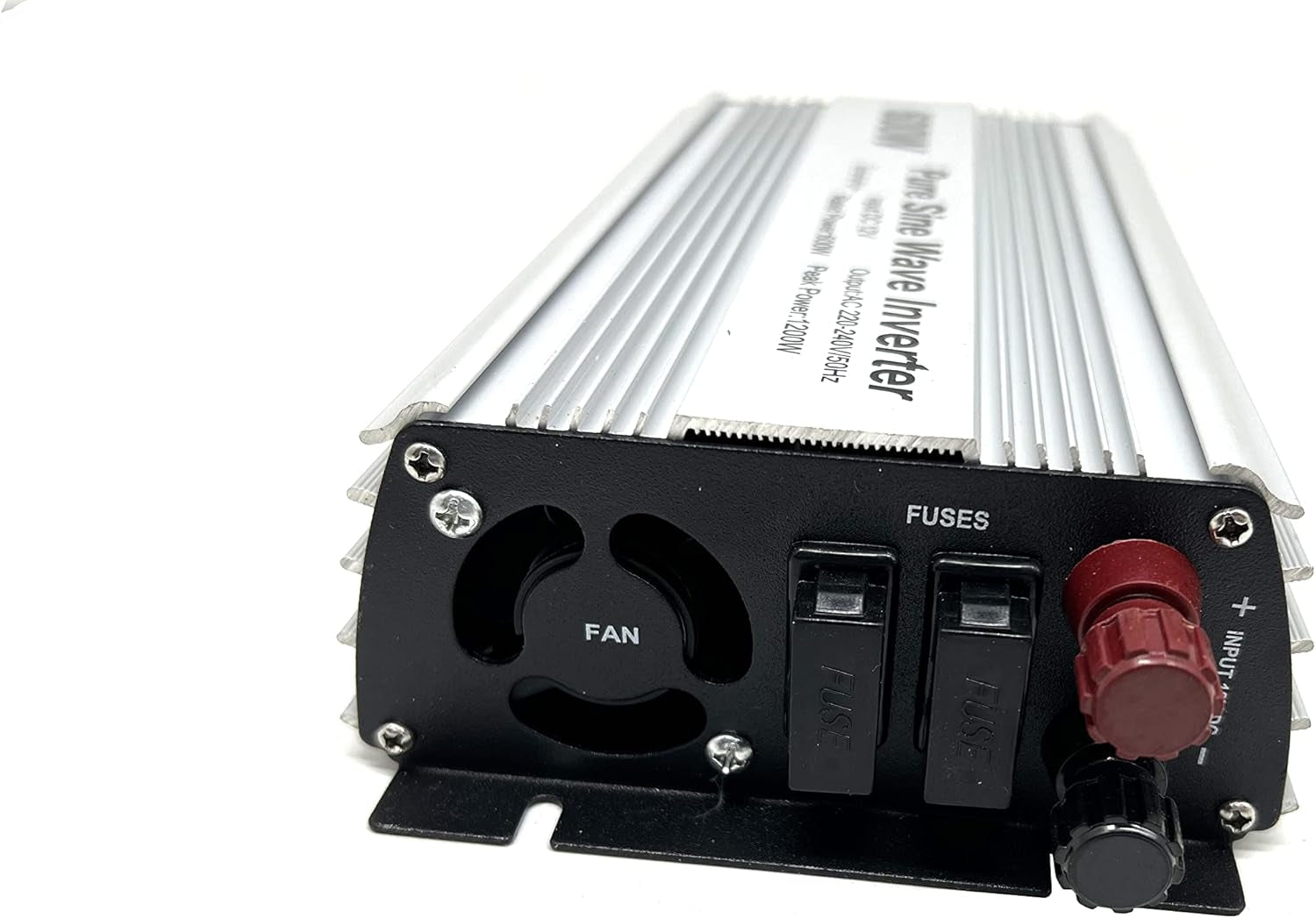 600W Pure Sine Wave Inverter 12V to 230V AC with BS Socket,Dc5V 2 Amp USB Output.