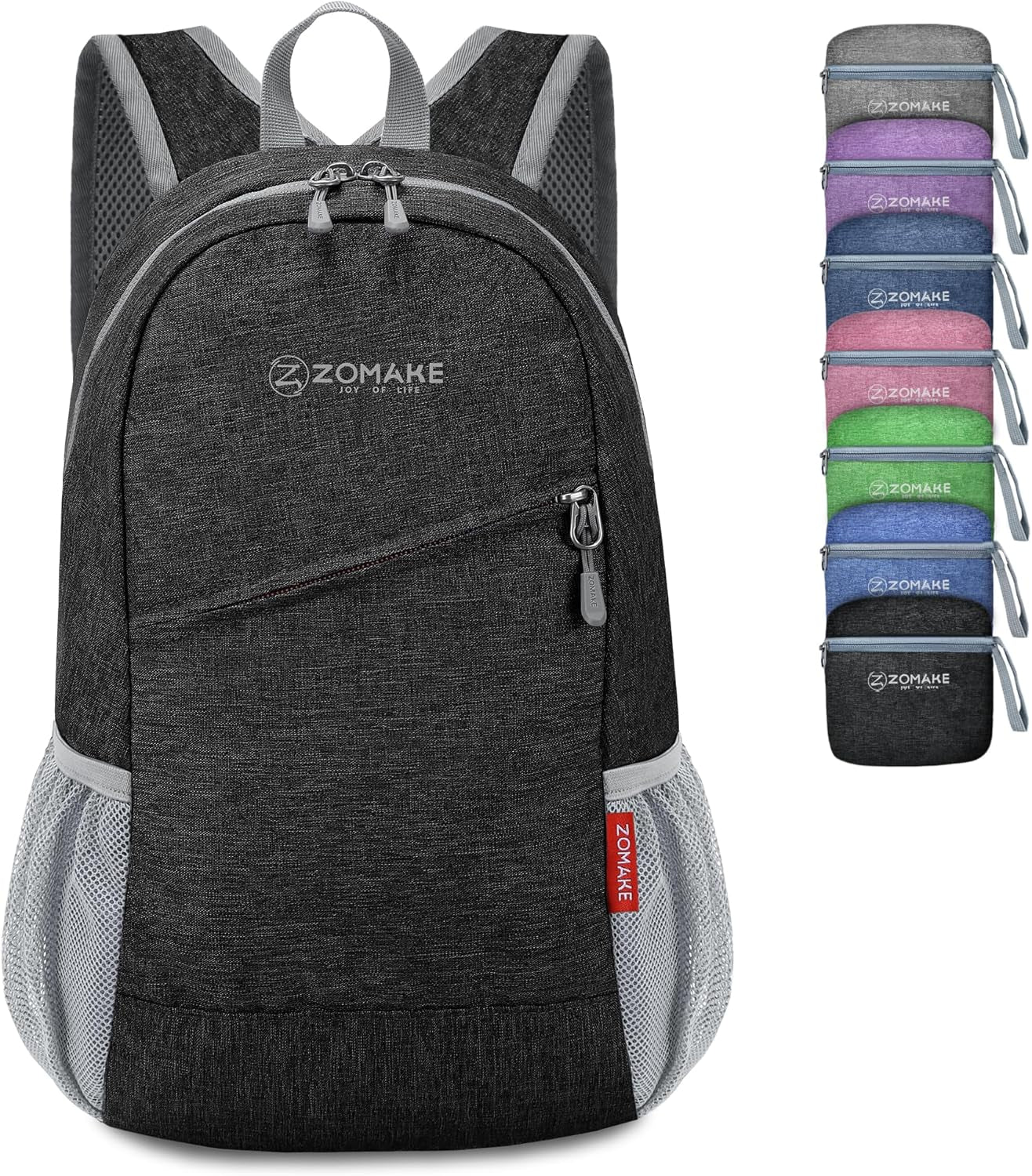 Ultra Lightweight Packable Backpack 10L, Small Daypack Light Foldable Backpacks Water Resistant Day Bag for Hiking(Black)