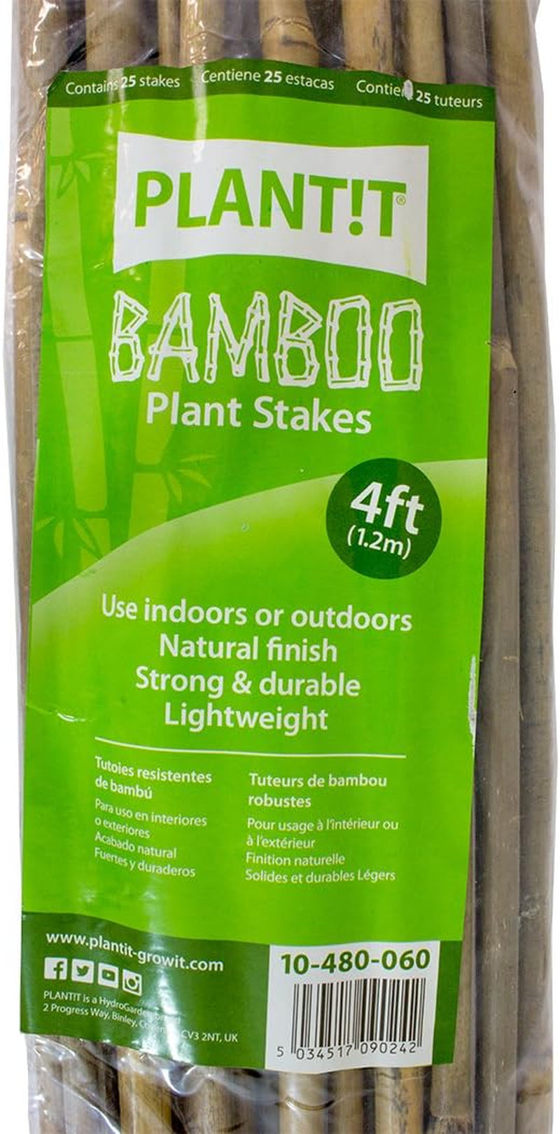 10-480-060 4 Ft Bamboo Stakes - Beige (Pack of 25)
