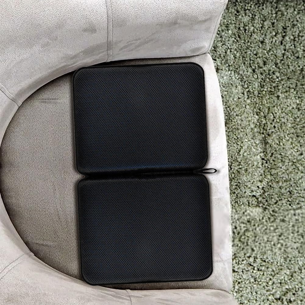 Gel Seat Cushion Portable Massage Travel Cushions, 15.75" X 10.24" Thick Foldable Seat Cushion for Car Office Chair Wheelchair Hip, Coccyx, Sciatica, Pressure Sores