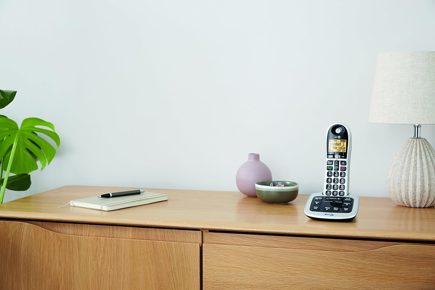 4600 Cordless Landline House Phone with Big Buttons, Advanced Nuisance Call Blocker, Digital Answer Machine, Single Handset Pack