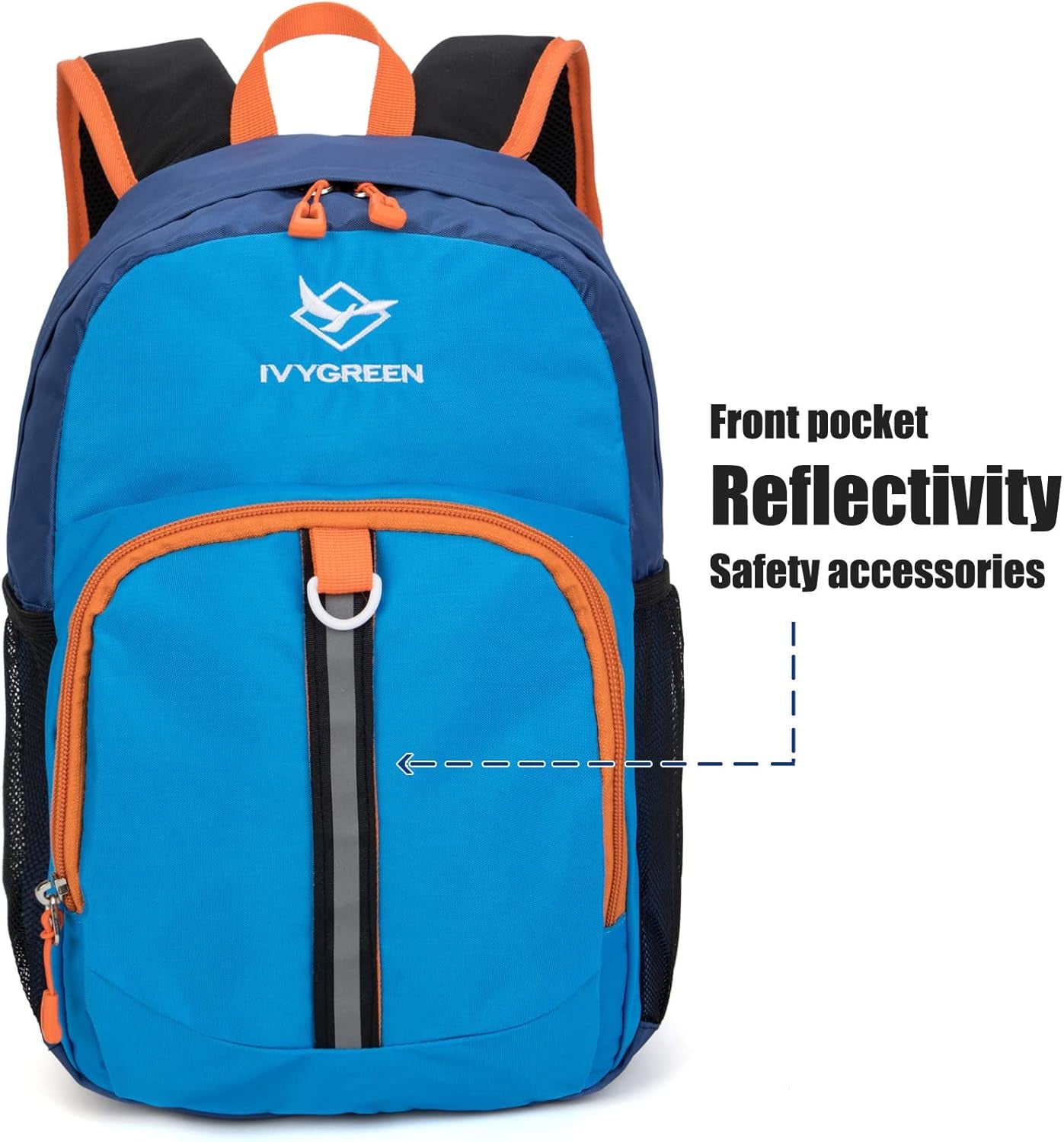 Little Kids Hiking Backpack, Toddler Backpack for Boys or Girls, Ideal for a Day Outdoor Adventures (Blue, Kids - Medium)