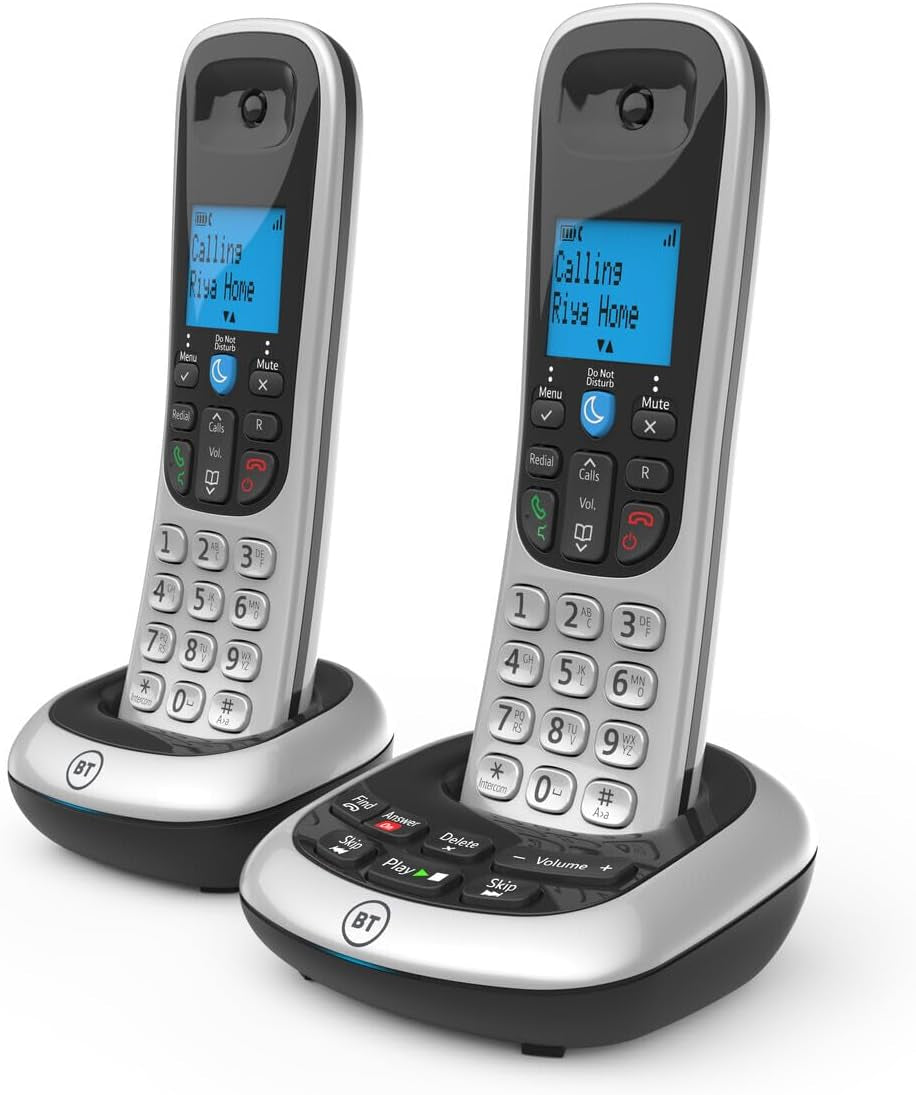 2700 Cordless Landline House Phone, Nuisance Call Blocker, Do Not Disturb Button, Answer Machine, Twin Handset Pack