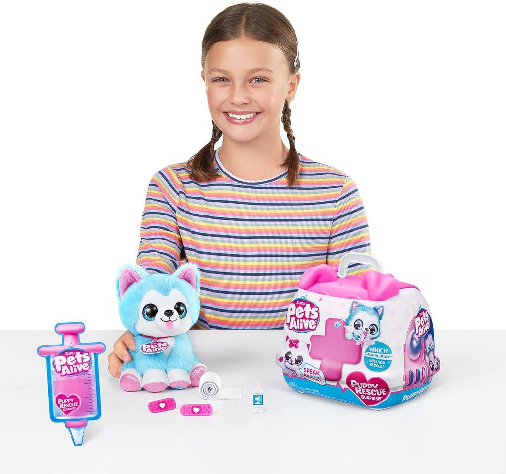 Pet Shop Surprise S3 Puppy Rescue (Bull Dog) by  Surprise Puppy Plush, Ultra Soft Plushies, Compound Surprises Inside, Interactive Toy Pets, Electronic Speak and Repeat