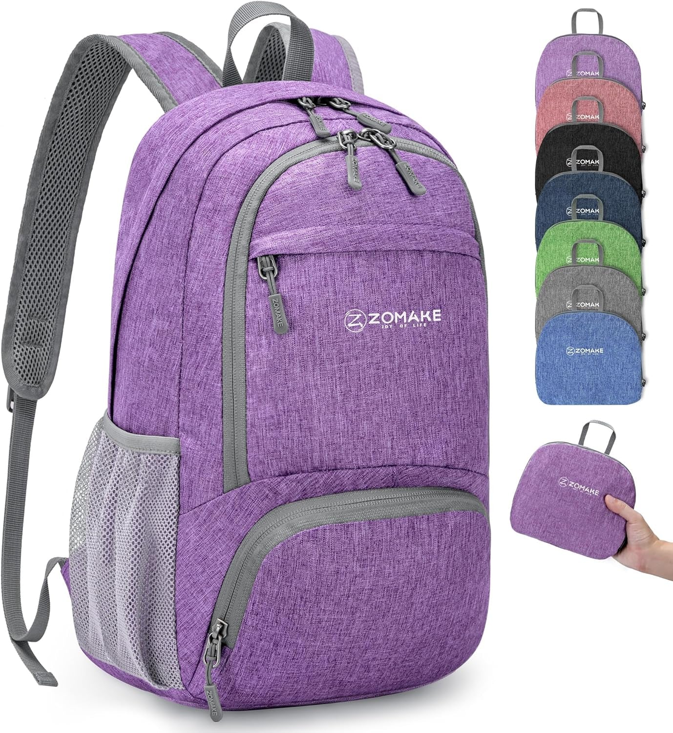 20L Lightweight Packable Hiking Backpack - Small Travel Hiking Daypack - Tear Resistant Foldable Day Pack for Camping