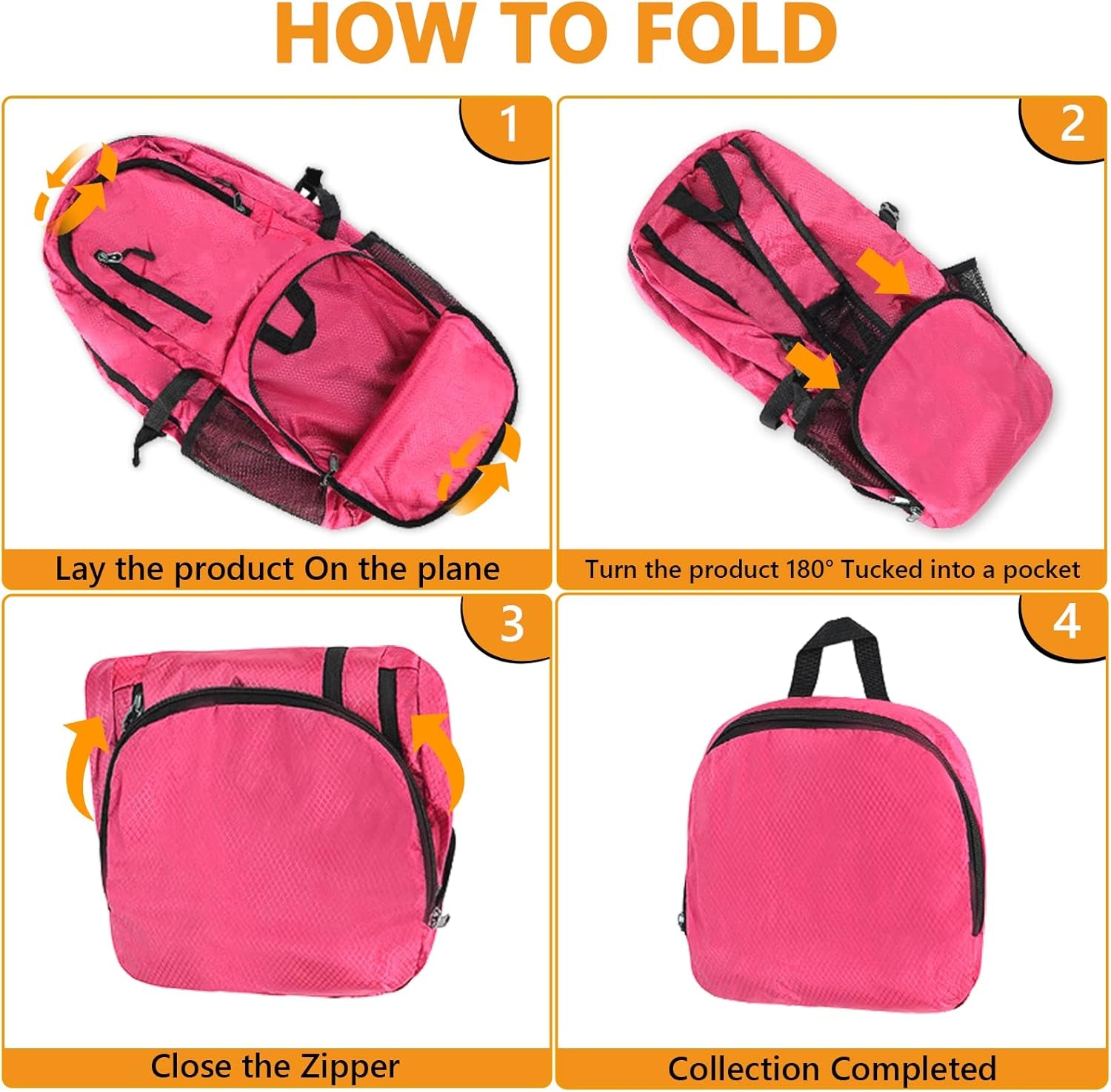 26L Hiking Backpack, Foldable Sports Daypack Camping Gear Travel Must Haves Outdoor for Women Men