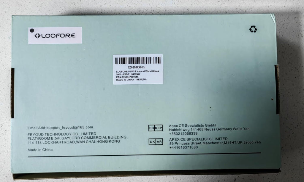 Natural Wood Slices, 54 Pcs 6-7Cm Unfinished Wooden Coasters, Predrilled Log Discs Wooden Log Slices, with 3 Ropes for Arts DIY Crafts, Christmas Decorations or Wedding Favours