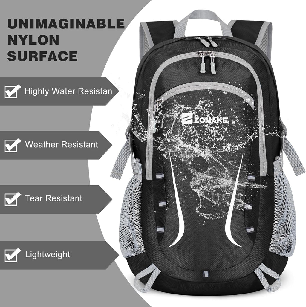 Lightweight Packable Backpack 35L, Foldable Backpacks Water Resistant Collapsible Light Daypack for Hiking