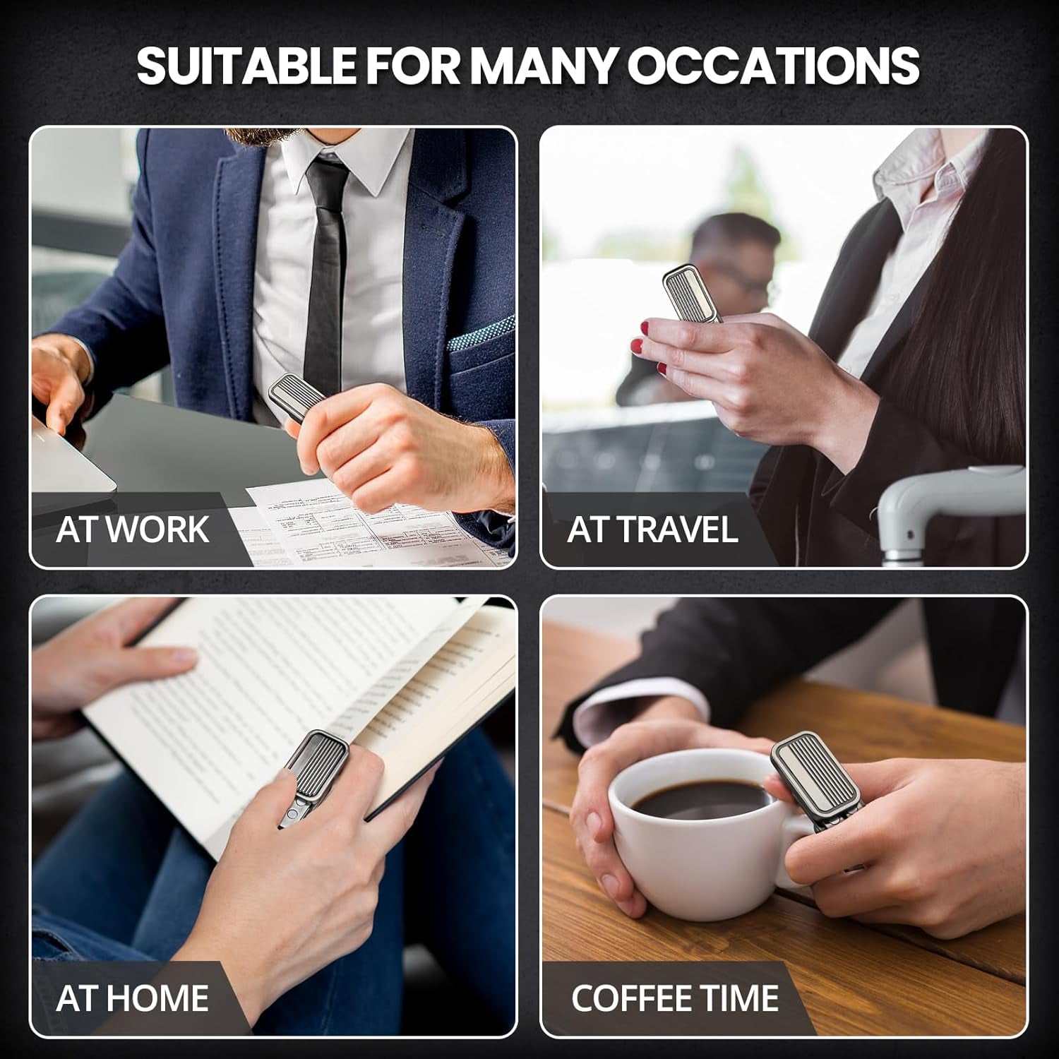 EDC Metal Fidget Slider Toys- Stress Relief EDC Fidget Sliders, Casual Metal Adult'S Hand Toys for Office, Desk Stress Toy Gifts for Adults