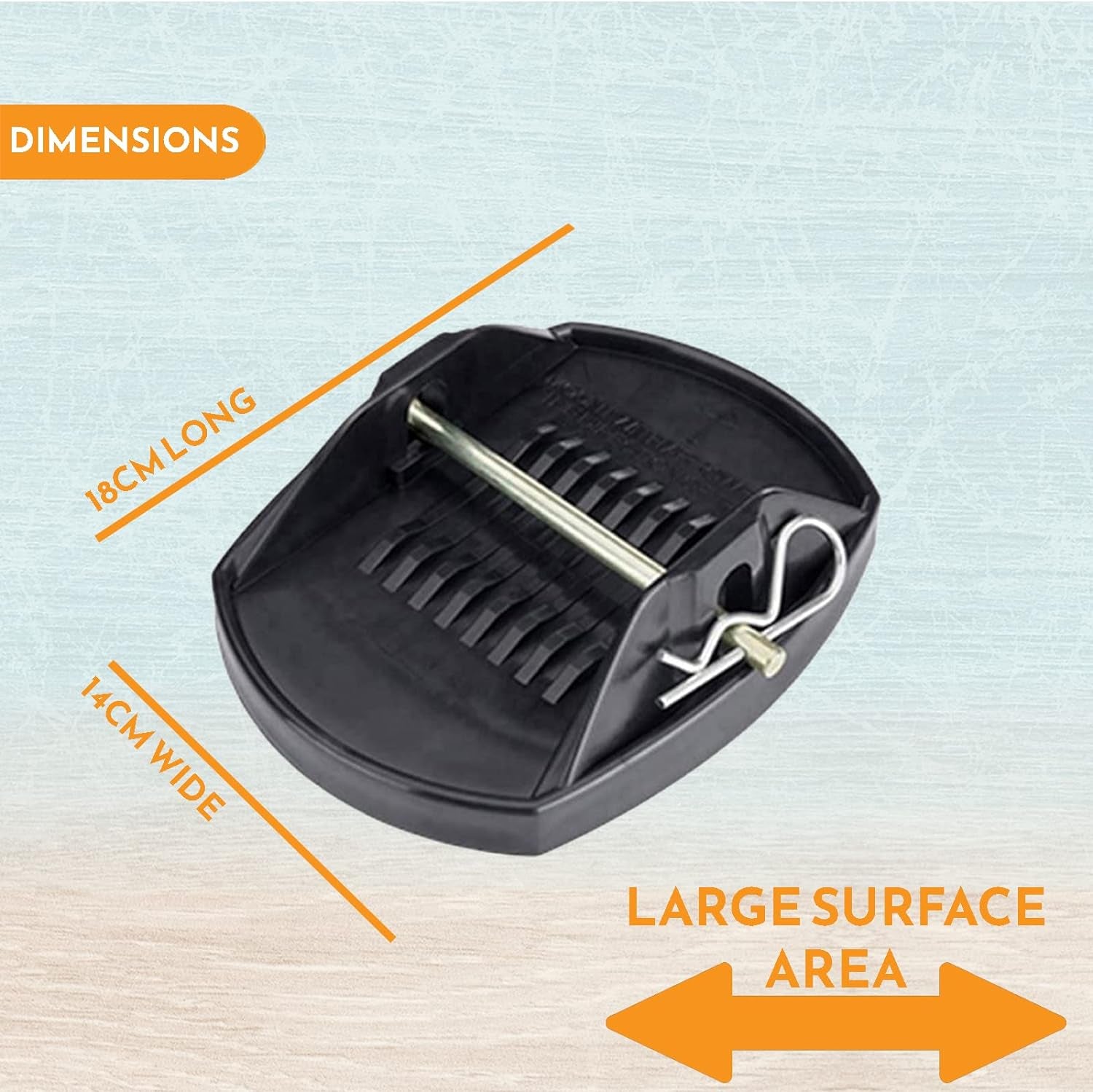 Caravan Feet Jack Pads - Heavy Duty Caravan Feet Pads, Prevent Sinking into Soft Ground, Caravan Feet Pads Heavy Duty, Steady Stabiliser Pads for Caravan Legs X4 Caravan Jack Pads with Pins