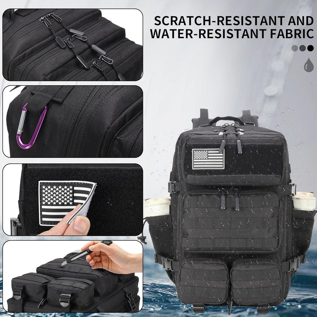 55L Tactical Backpack Heavy Duty Military Rucksack Molle Backpack 3 Day Assault Pack for Work Outdoors