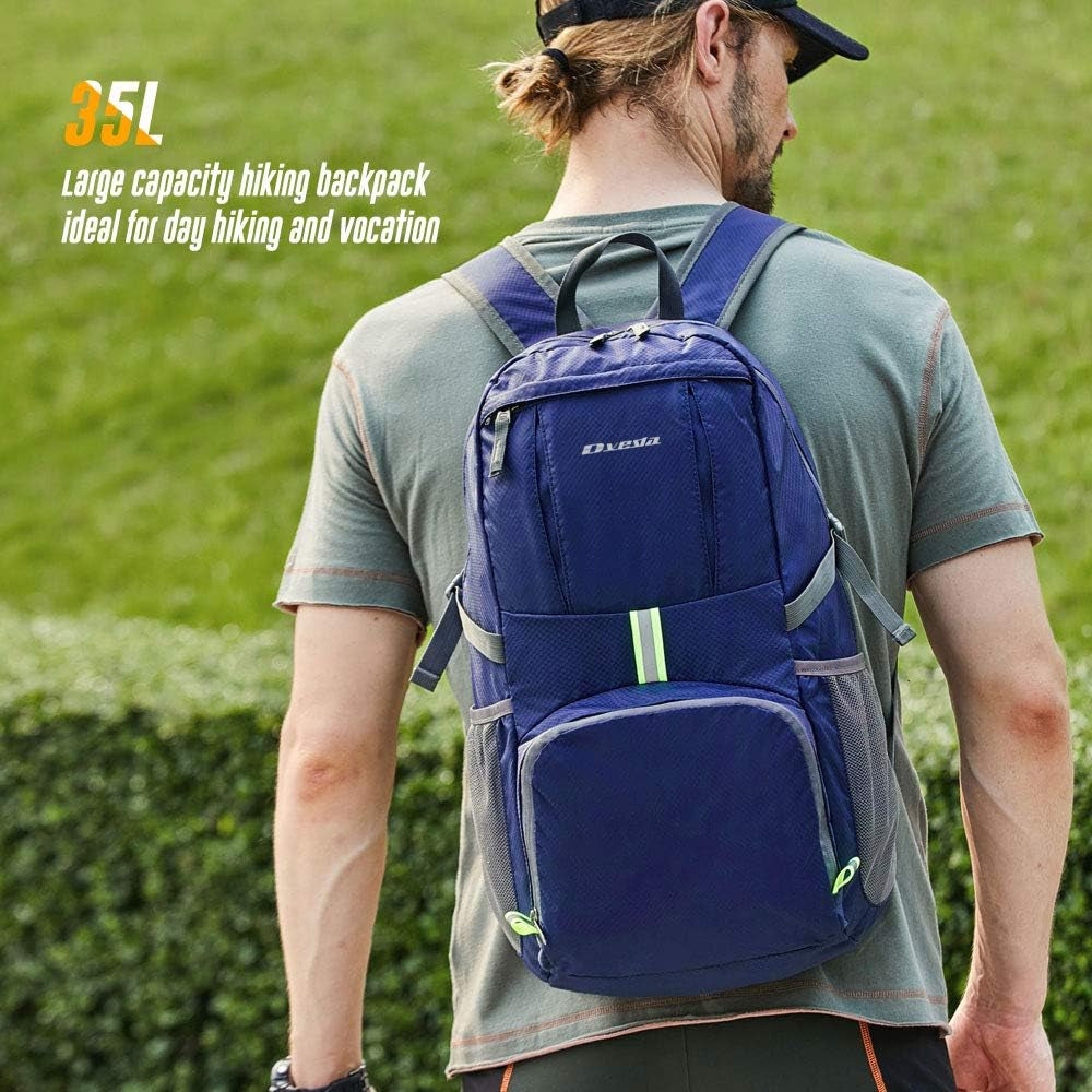 35L Lightweight Packable Backpack Waterproof Durable Hiking Travel Backpack Daypack