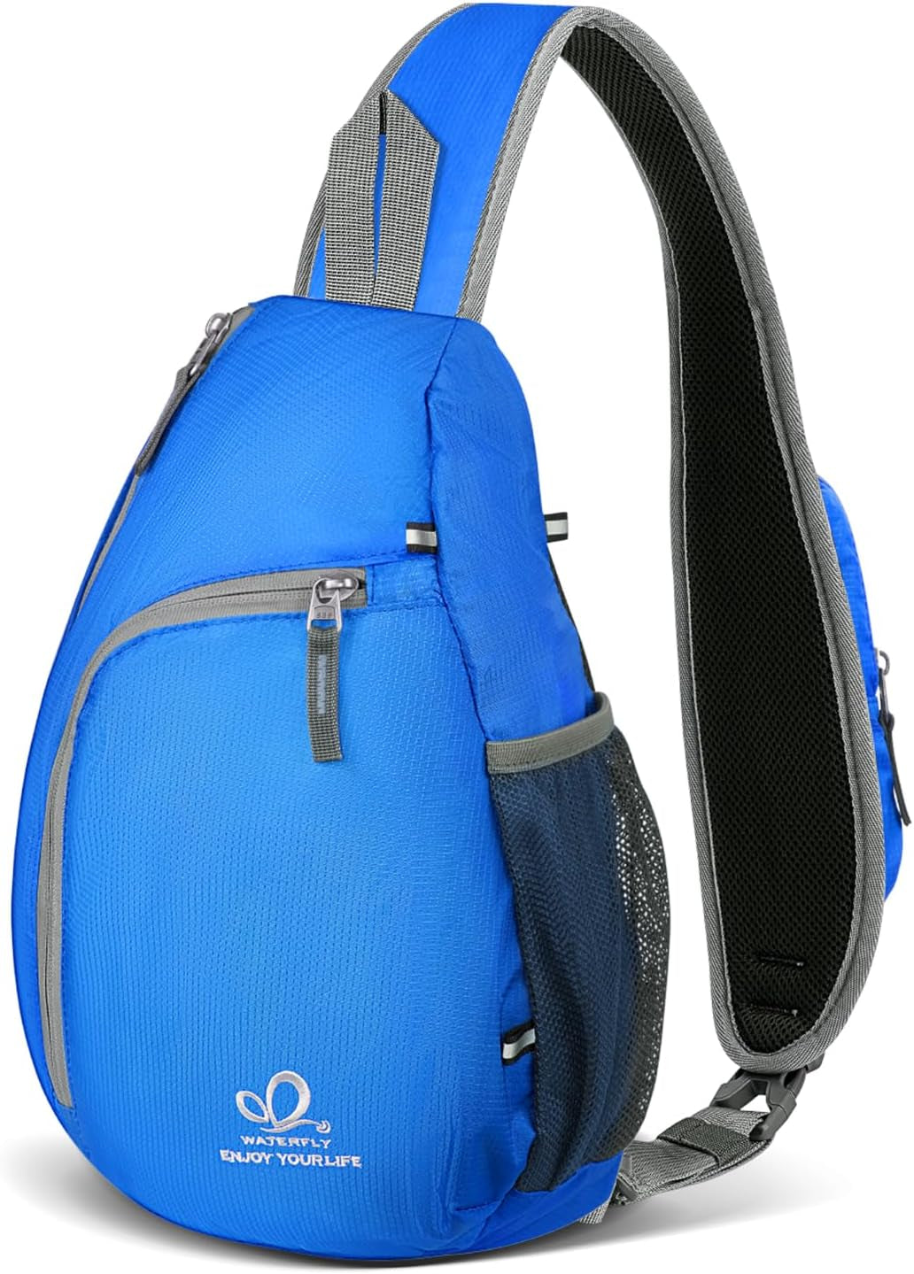 Crossbody Sling Bag Small Water Resistant Backpack Lightweight Shoulder Chest Daypack for Men Women Hiking Travel