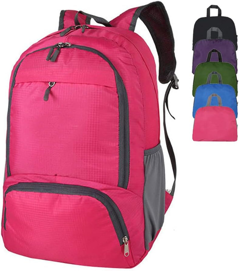 35L Hiking Backpack Ultralight Lightweight Packable Foldable Water Resistant Travel Camping Outdoor Daypack (Red)