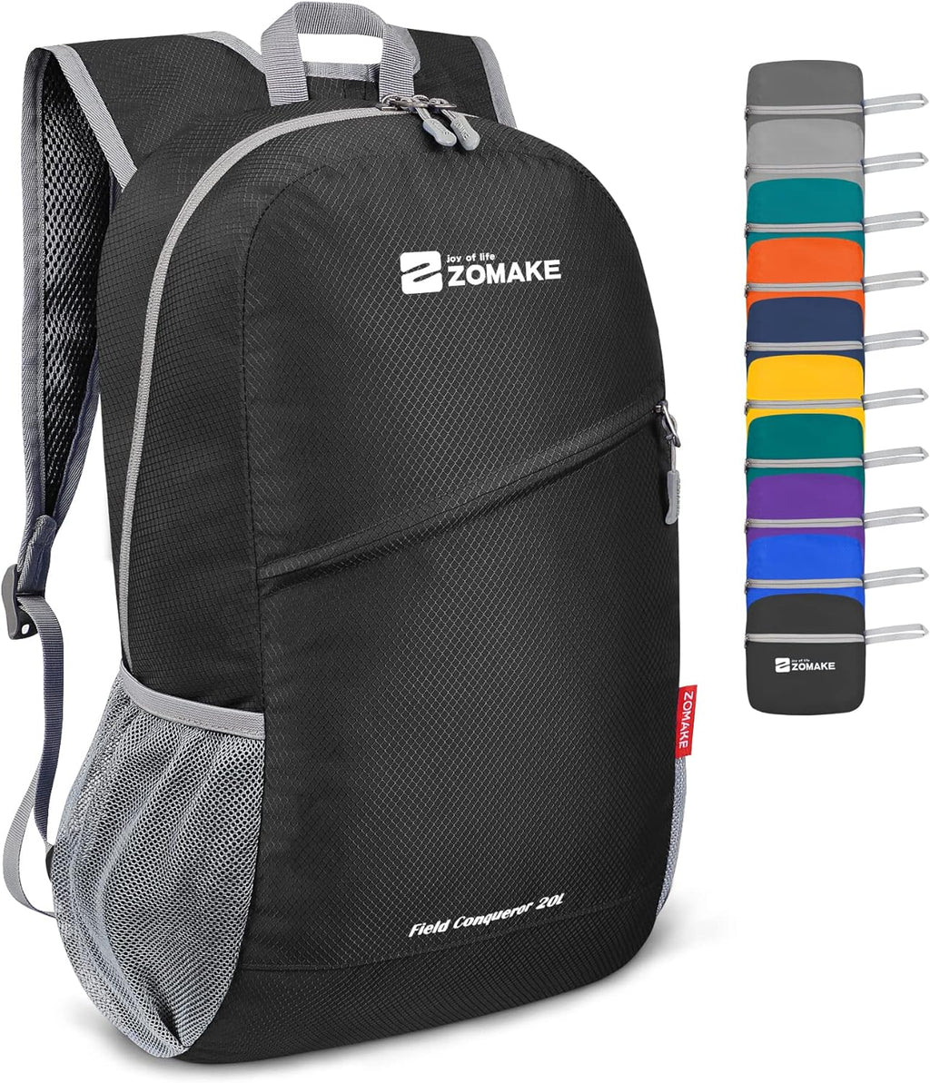 Lightweight Packable Backpack 20L, Foldable Backpacks Small Daypack for Hiking Water Resistant Day Bag for Travel