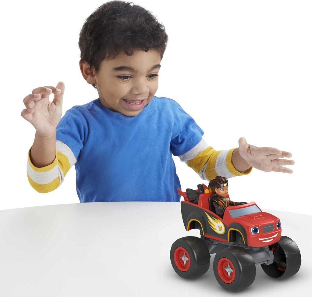 Blaze and the Monster Machines Toy Truck & Figure Set, Ninja Blaze & AJ, Preschool Racing Play Ages 3+ Years