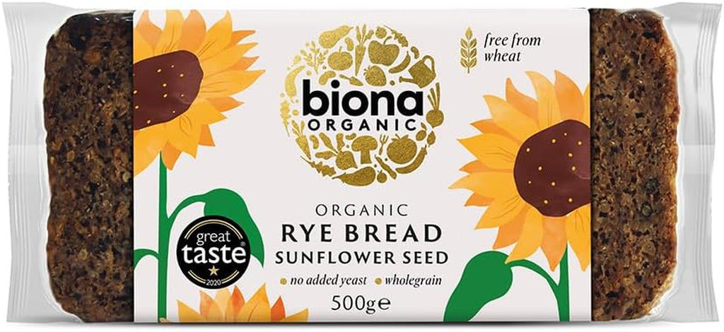 Rye Sunflower Seed Bread Organic 500G (Pack of 7)