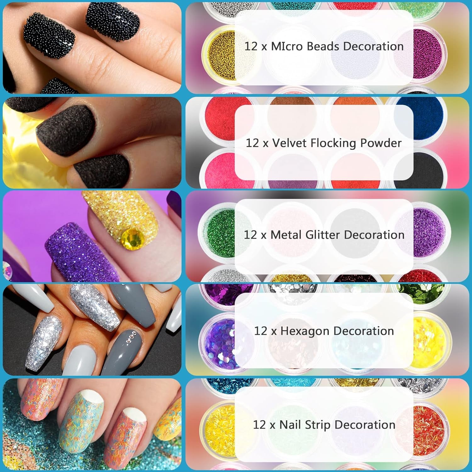 Acrylic Nail Kit,  78 in 1 Acrylic Powder and Liquid Kit Glitter Clear Pink White Powder for Beginners Professional Acrylic False Nail Art Extension Kit Nail Tips Manicure Set