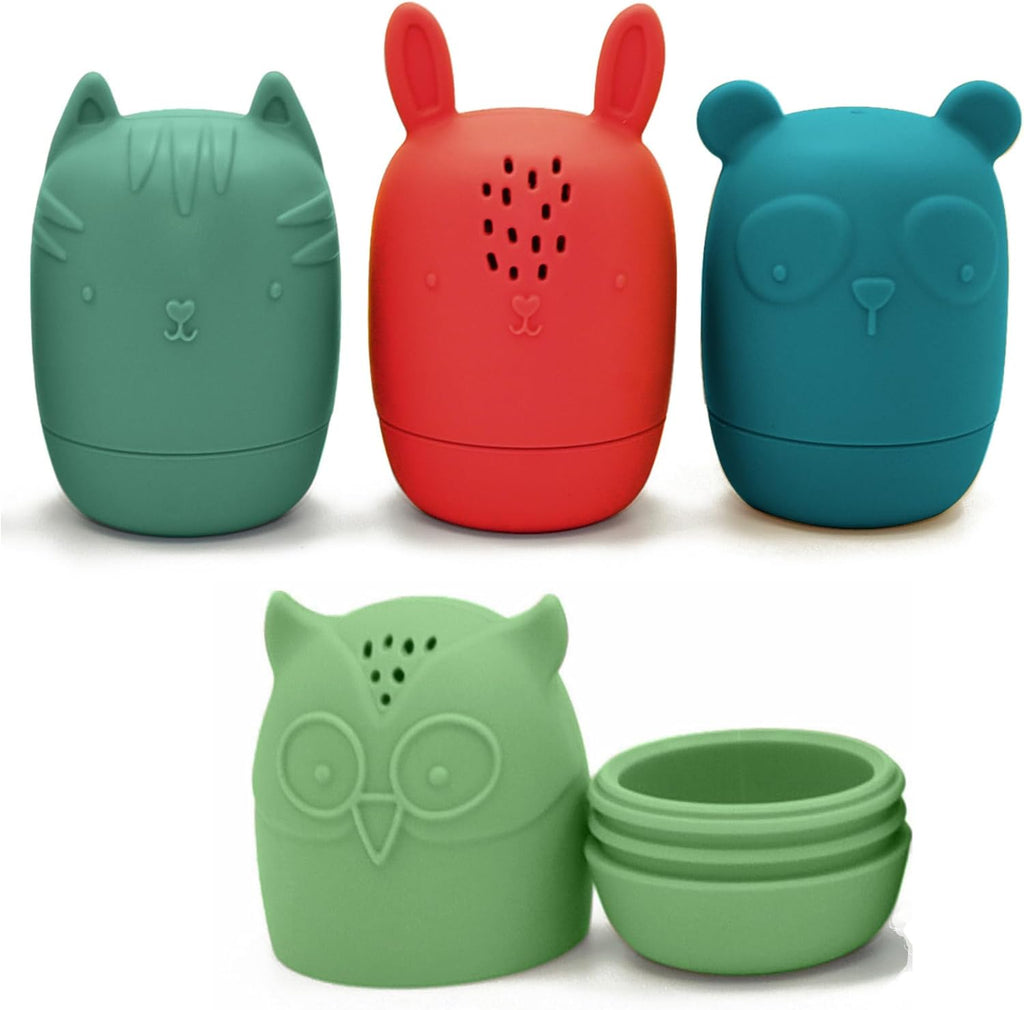 Silicone Bath Toys, Bath Toys for Infants 6-12 Months, Eco-Friendly Non Toxic Baby Bath Toys, Bathtub Toys for Toddlers 1-3, by