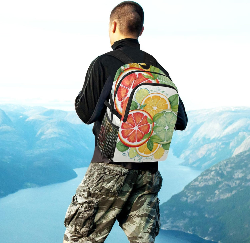 Lightweight Packable Backpack, Grapefruit Slices Travel Hiking Daypack Foldable Backpack for Men Women