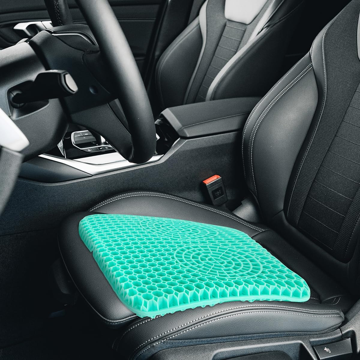 Extra Thick Gel Seat Cushion for Long Sitting, 1.6-Inch Cooling Cushion for Pressure Relief, Breathable Nonslip Cover for Office Chairs