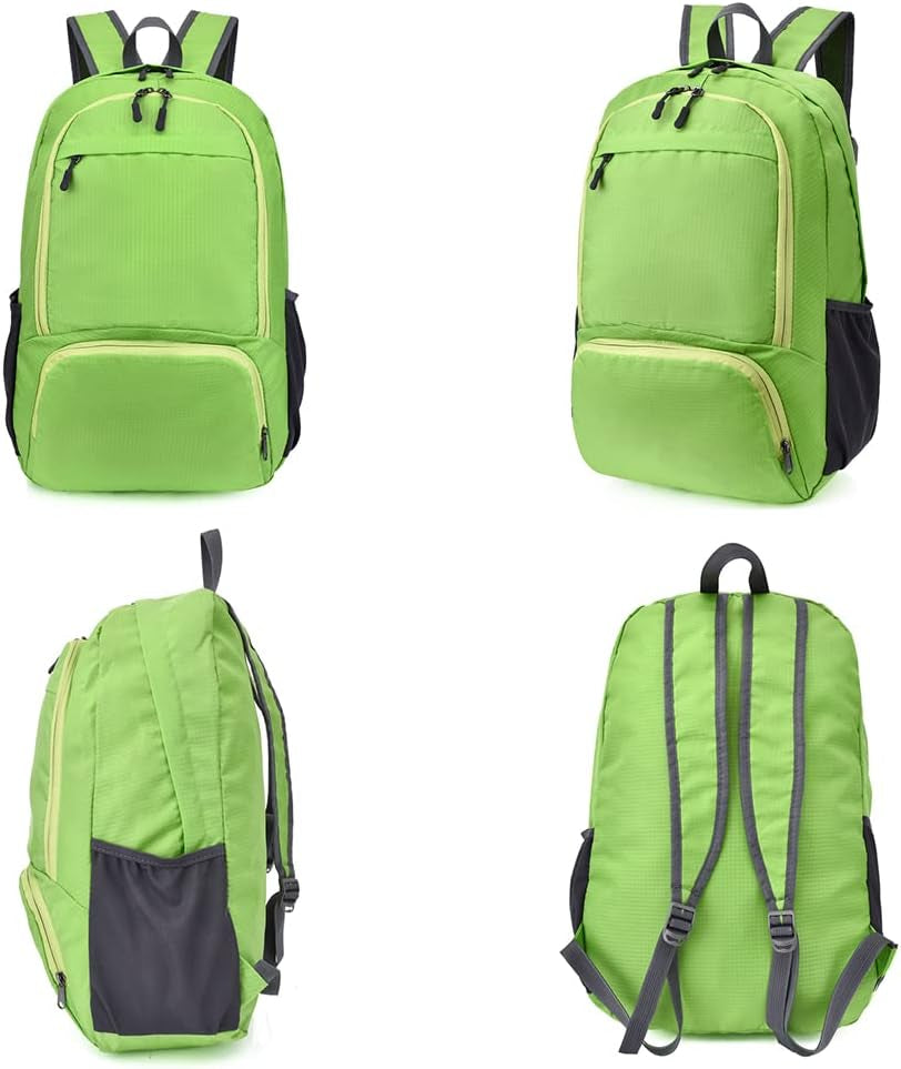 35L Hiking Backpack Ultralight Lightweight Packable Foldable Water Resistant Travel Camping Outdoor Daypack (Green1)