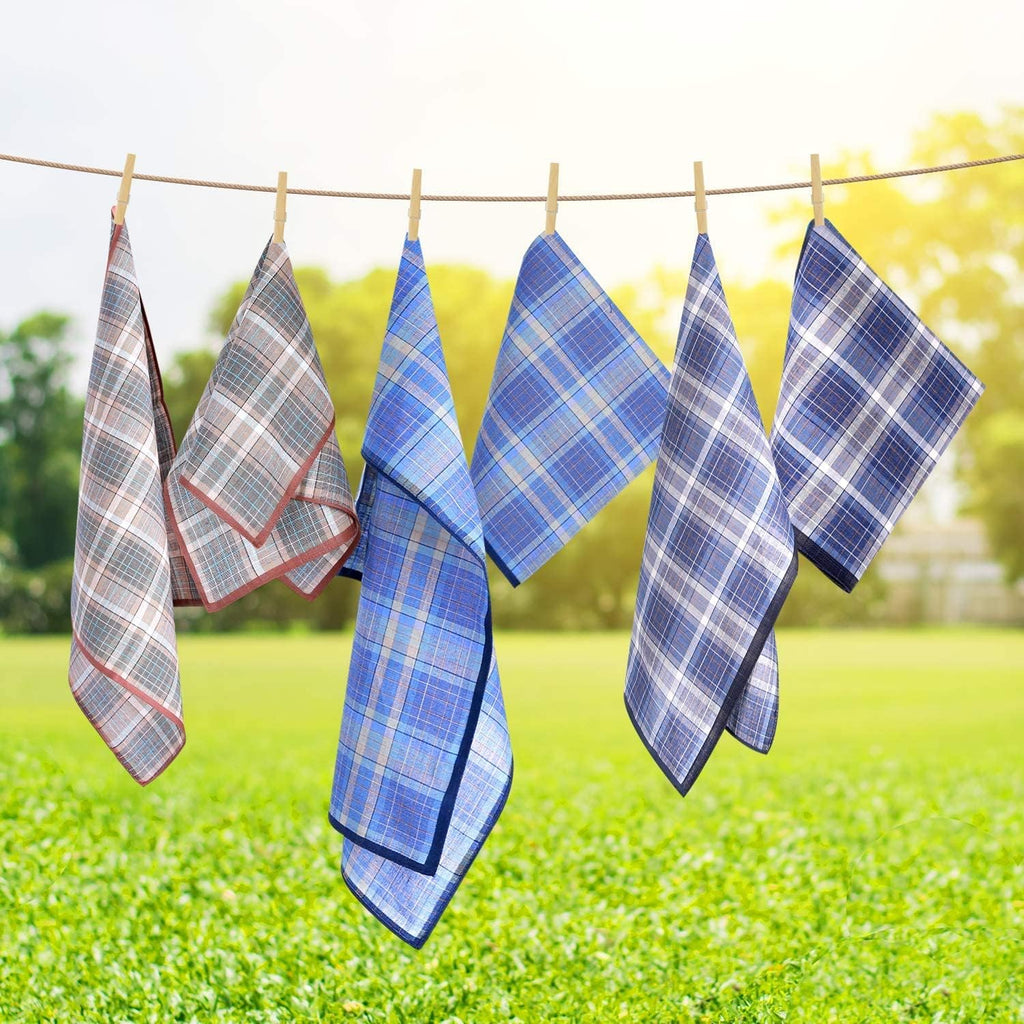 Mens Handkerchiefs, 12 Pack Men'S Handkerchiefs, Handkerchiefs for Men Cotton, 100% Cotton Classic Pocket Handkerchief for Weddings, Prom, Celebration, Gift for Men