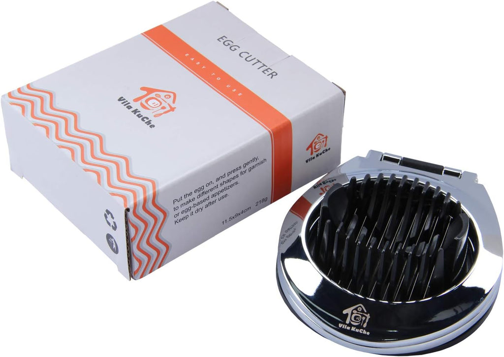 Multi Function Stainless Steel Egg Slicer for Hard Boiled Eggs Dishwasher Safe Heavy Duty Egg Cutter Kitchen Helper