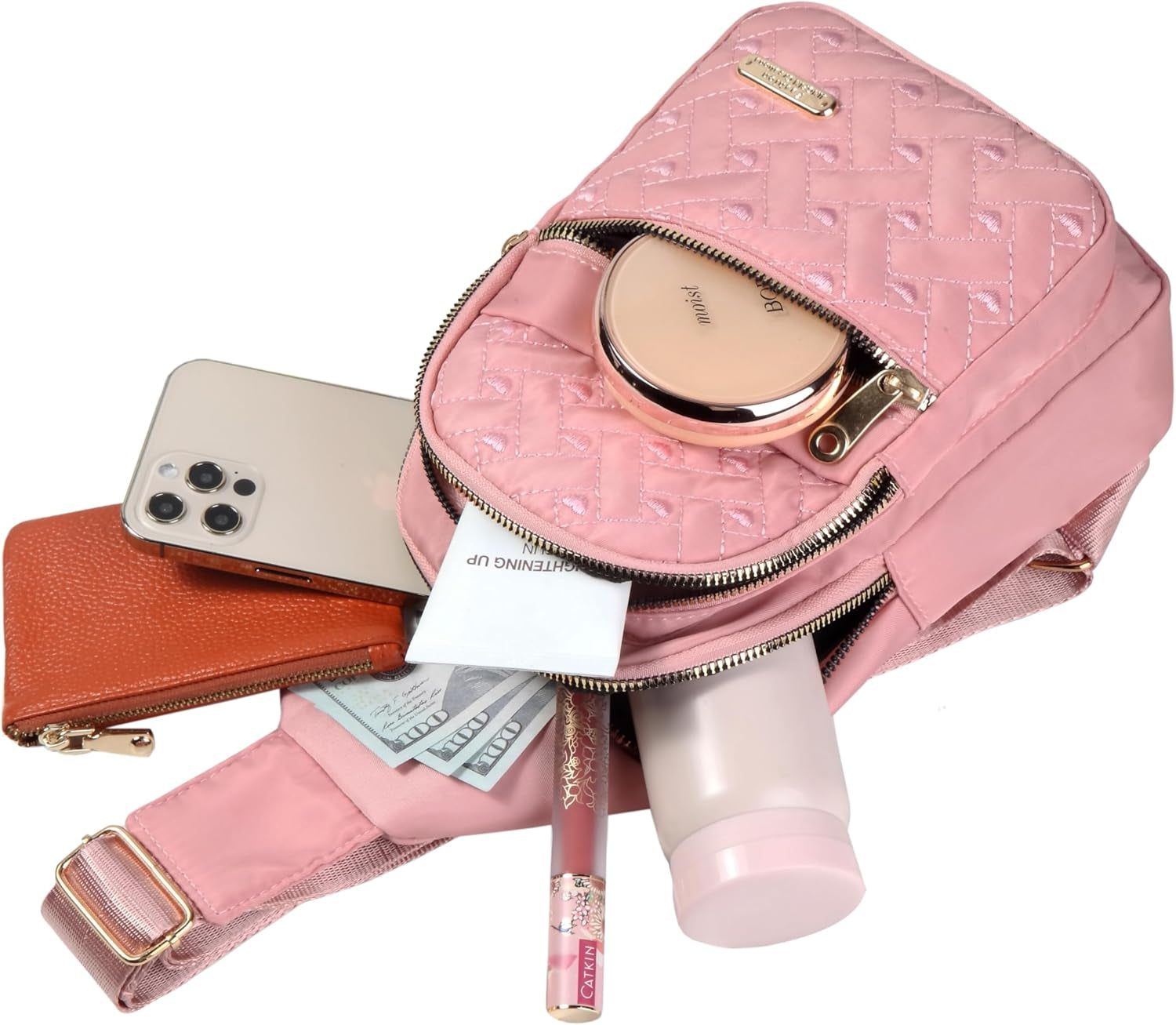 Sling Backpack Crossbody Sling Bag for Women, Small Chest Bag Daypack Cross Body Bag Fanny Pack for Sports Hiking