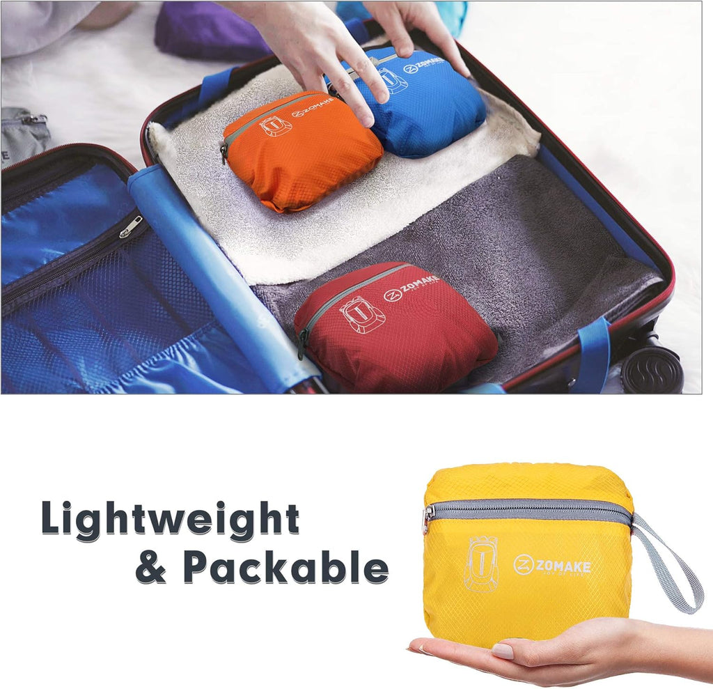 Ultra Lightweight Packable Backpack 25L, Foldable Hiking Backpacks Water Resistant Small Folding Daypack for Travel(Yellow)