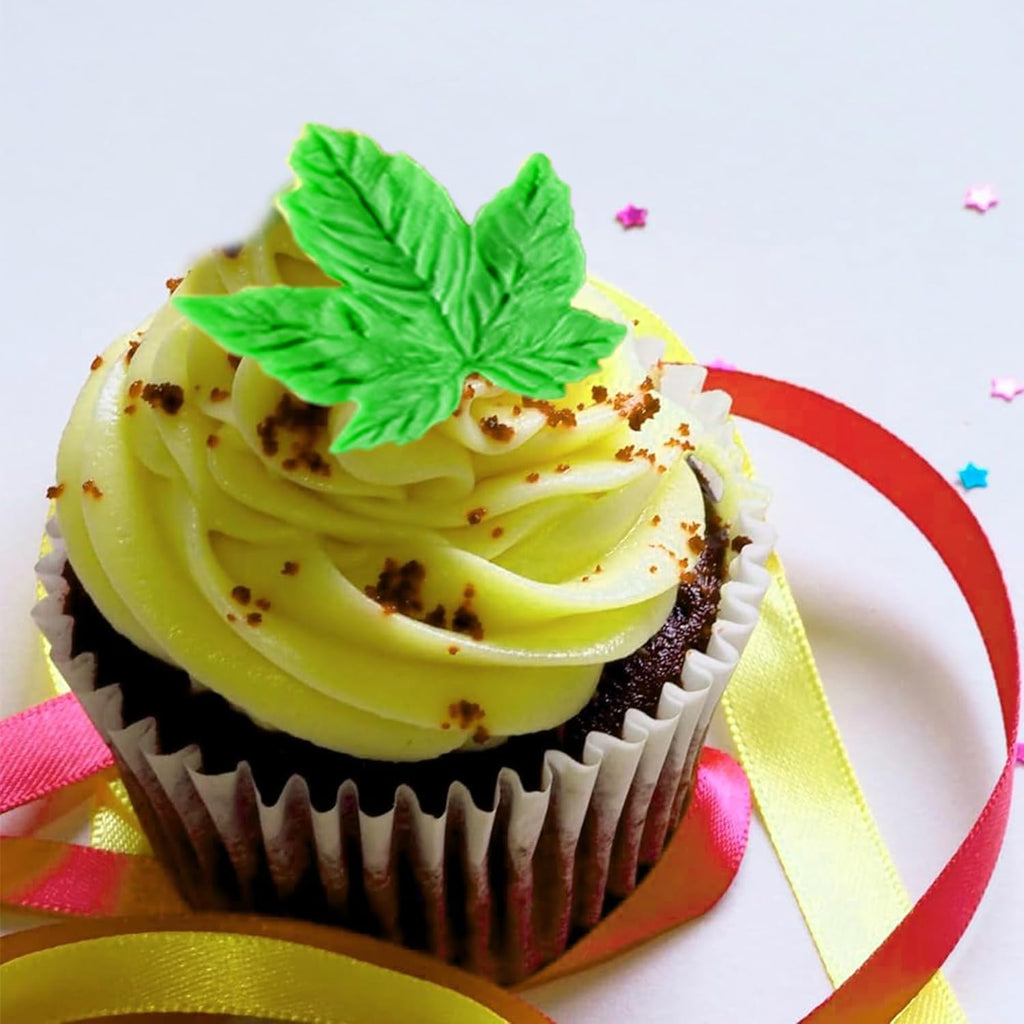 Silicone Fondant Moulds Leaves Modeling Leaf Mould Silicone Mold Various Themes That Can Be Used for Fondant Cake Decoration or Lollipop Chocolate Decoration,2Pcs